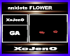 anklets FLOWER