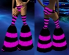 toxic pink boots