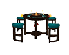 Teal Country Bar table