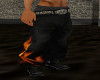 Flame Skull Baggy Jeans