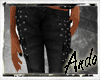 A| Black Punk Pants
