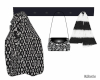 Black/White Coat Rack