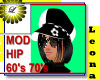 MOD Hat n hair hippy 