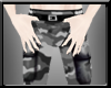 [A] Gray Camo Pants M