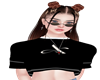 A II Blk croptop