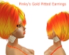 PinkysGoldPittedEarrings