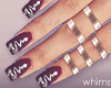 Mistletoe Nails & Rings