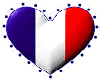 France Heart sticker