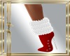 DL BOOTS FUR MEY RED
