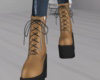 L.Brwn Combat Boots // A
