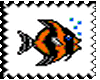Animated Angelfish Stamp