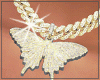 Icy Gold Butterfly Chain