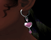 jj l Earrings Love Pink