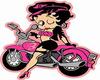 Betty Booh Biker Cutout