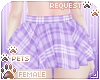 [Pets]Plaid skirt|Orchid