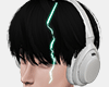 white headphone