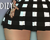 B/W Plaid Mini Skirt RLS