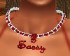 red sassy necklace