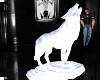 Estatua Lobo Blanco