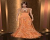 Orange lace dress