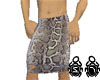 Snake Skin Skirt for Men