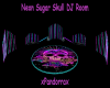 Neon Sugar Skull DJ Room