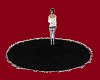 Black Circular Rug