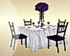 Purple white wedding tab