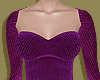 Purple Long Bustier Top