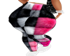 pink mix fur pant pink mix fur pant