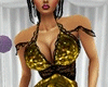 LaRoja Gold Dress