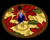 Poinsettia rug