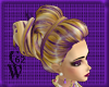 PurpleGold Updo Hair
