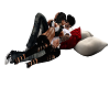 Red/Cream Kissing Pillow