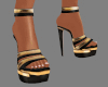 Black Gold  Sandals