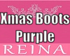 Purple Xmas Boots
