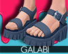 ❡ Gia Sandals - Blue