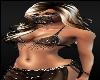 Golden Blonde Glitter Black Sexy Dancer Dress Belly GOGO