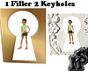 2 Keyholes 1filler 2side