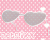 White Heart Glasses