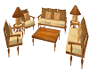 Tan Table Couch Set