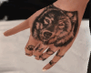 Wolf - Hand Tattoo