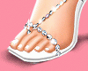 White sandals -