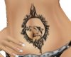 sun wolf belly tat