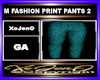 M FASHION PRINT PANTS 2