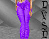 Purple Open Front Jeans
