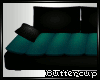 *B* Teal Couch W/Snowleo