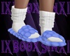 Blue Puffy Slippers