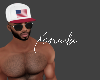 X Men Cap White Flag Red