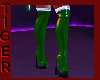 MAMA CLAUS GREEN BOOTS
